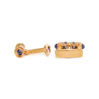 DIAMOND AND SAPPHIRE CUFFLINKS