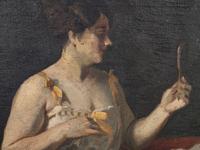 Seated Woman Holding a Mirror