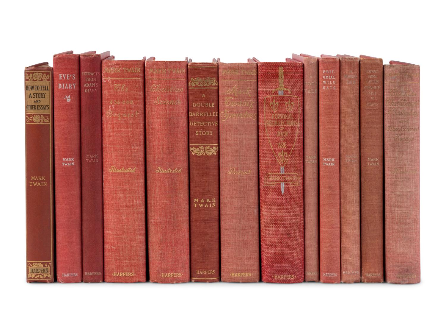 CLEMENS, Samuel Langhorne ("Mark Twain") (1835-1910). A group of 13 FIRST EDITIONS, comprising: