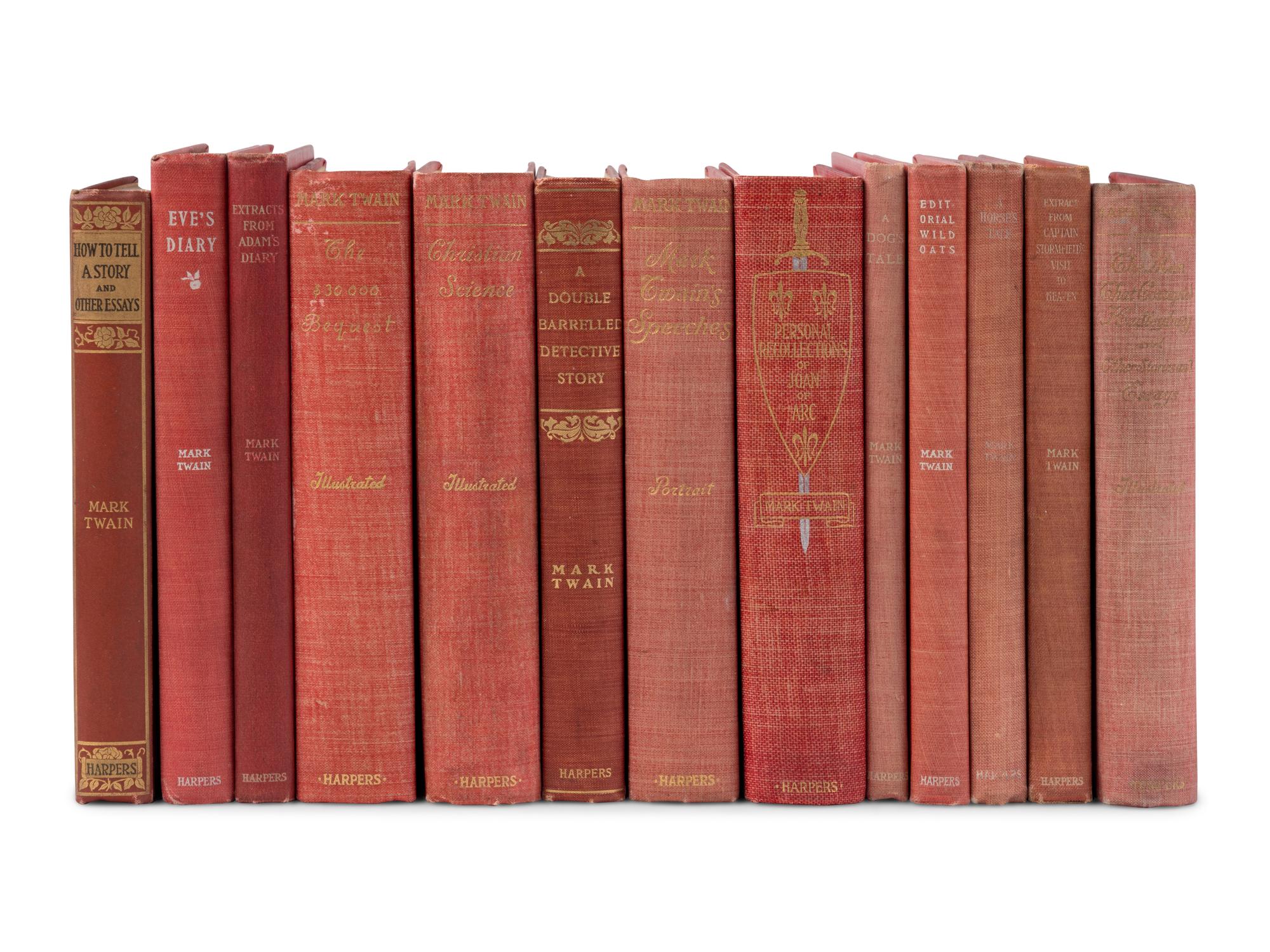 CLEMENS, Samuel Langhorne ("Mark Twain") (1835-1910). A group of 13 FIRST EDITIONS, comprising: