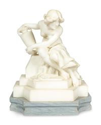 A Continental Carved Marble Figure