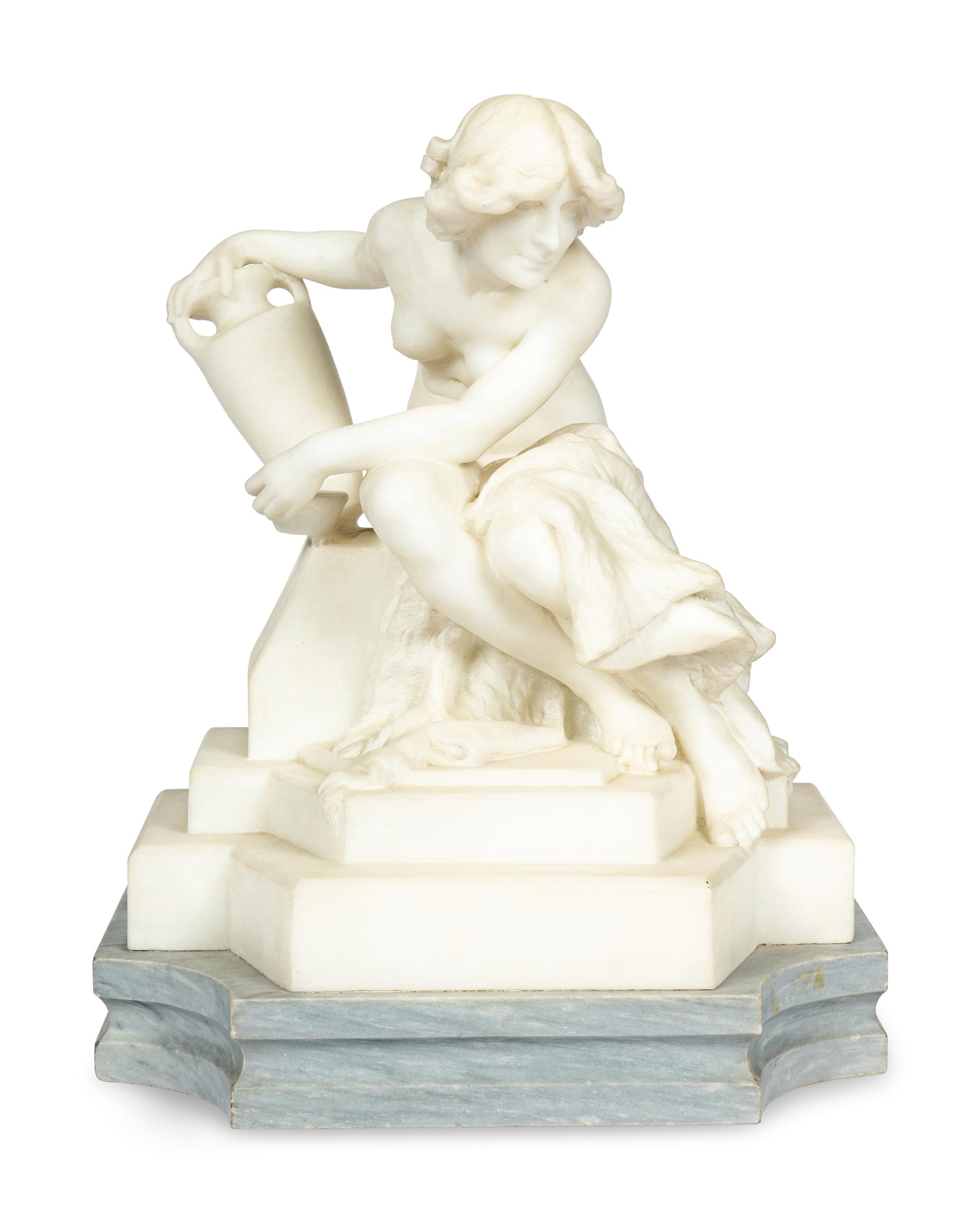 A Continental Carved Marble Figure