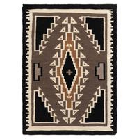Navajo Two Grey Hills AND Storm Pattern Weaving [Rug]