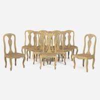 A Set of Twelve Italian Rococo Painted Side Chairs 18th century