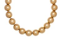YELLOW GOLD BEAD NECKLACE