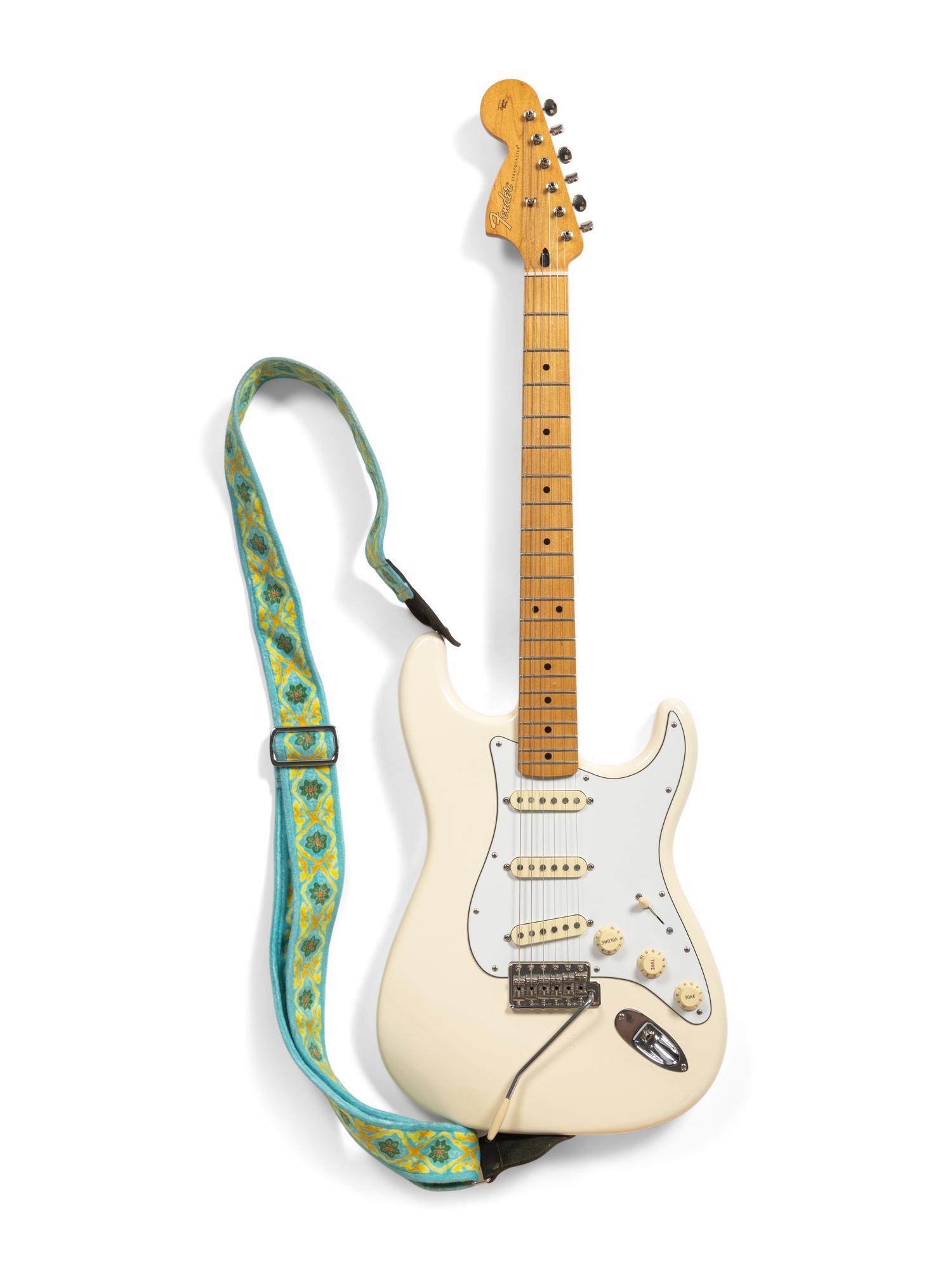 A Fender White Jimmy Hendrix Special Edition Stratocaster Electric Guitar