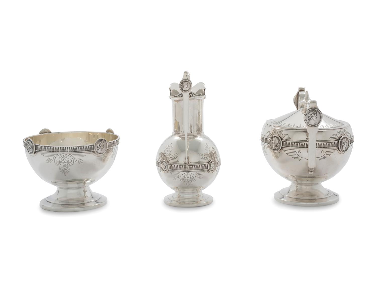 An American Silver Five-Piece Tea and Coffee Service