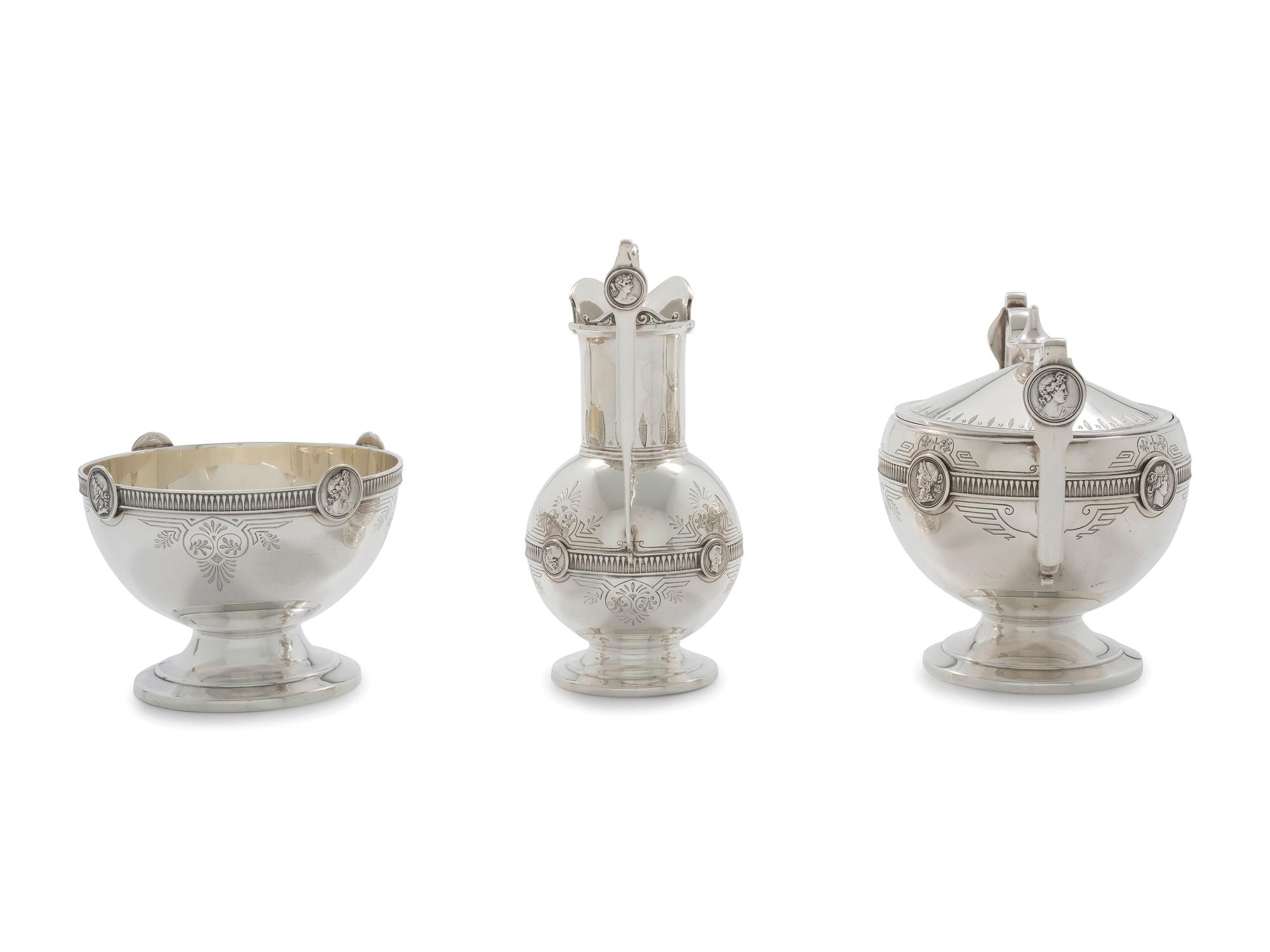 An American Silver Five-Piece Tea and Coffee Service