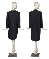 Louis Féraud and Ilie Wacs Two Piece Suits Accompanied by a Collection of Costume Jewelry