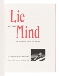 [ARION PRESS]. SHEPARD, Sam (1943-2017). A Lie of the Mind . San Francisco: The Arion Press, 1993.