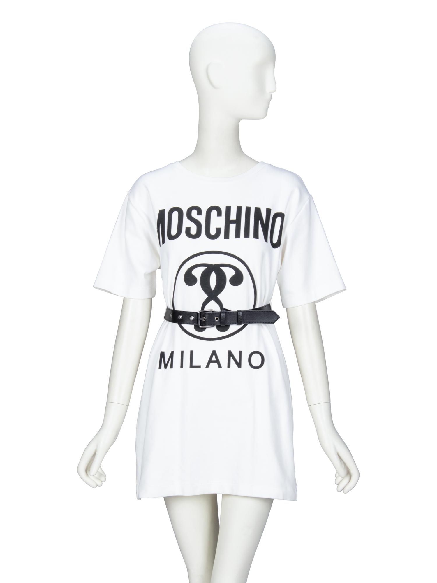 [ARO] MOSCHINO, BELTED T-SHIRT DRESS