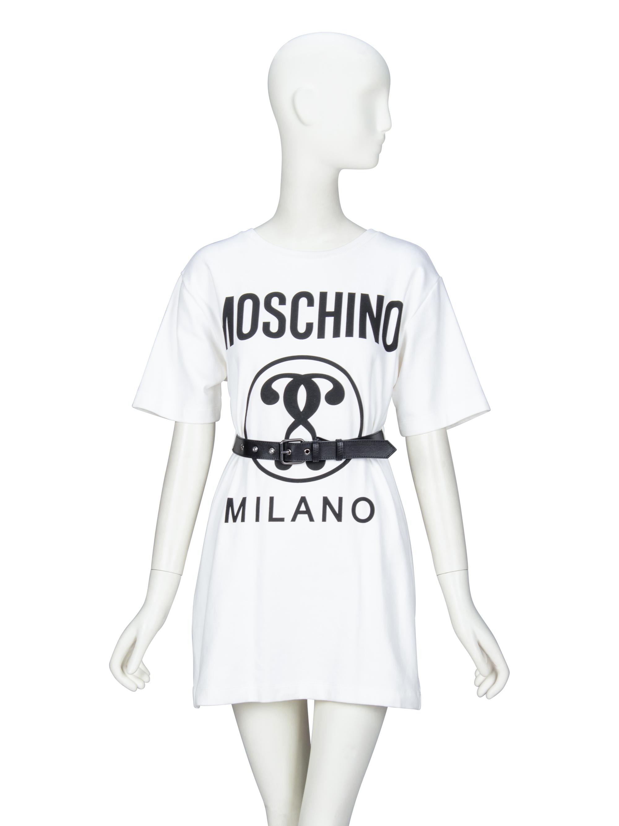 [ARO] MOSCHINO, BELTED T-SHIRT DRESS