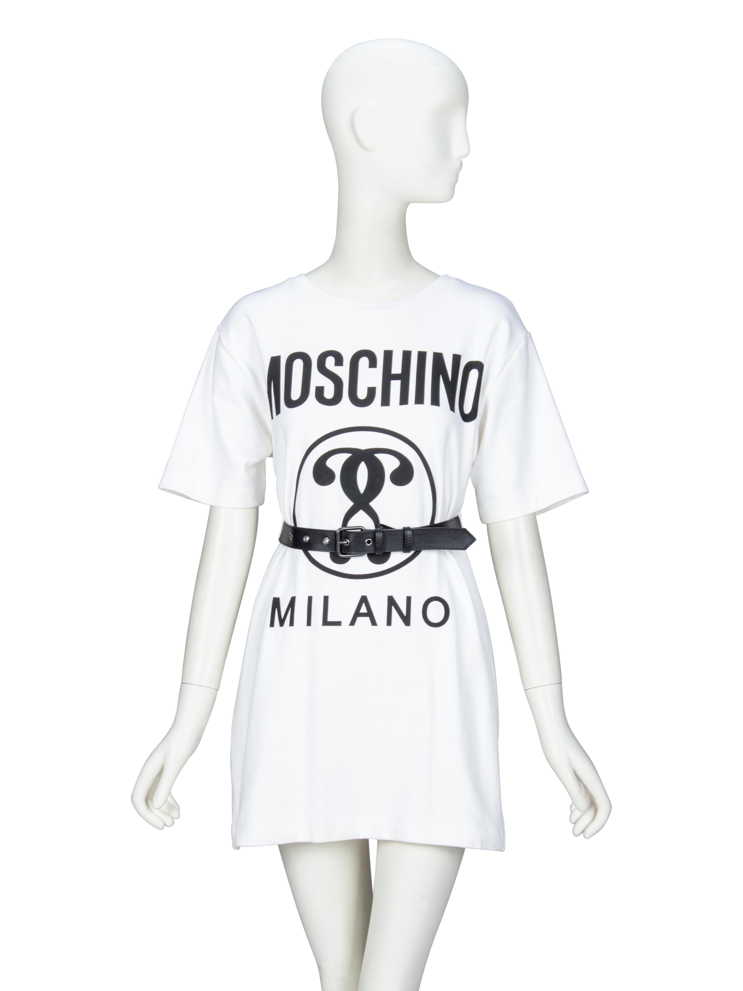 [ARO] MOSCHINO, BELTED T-SHIRT DRESS
