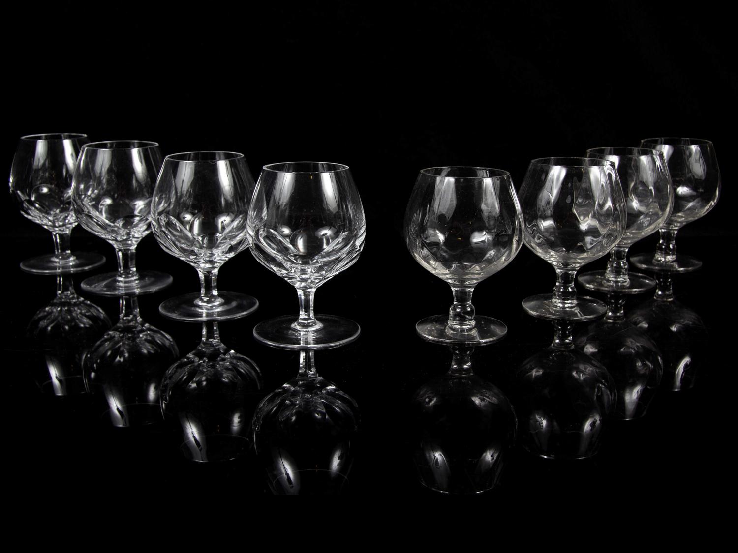 A Set of Thirteen Galway Glass Snifters