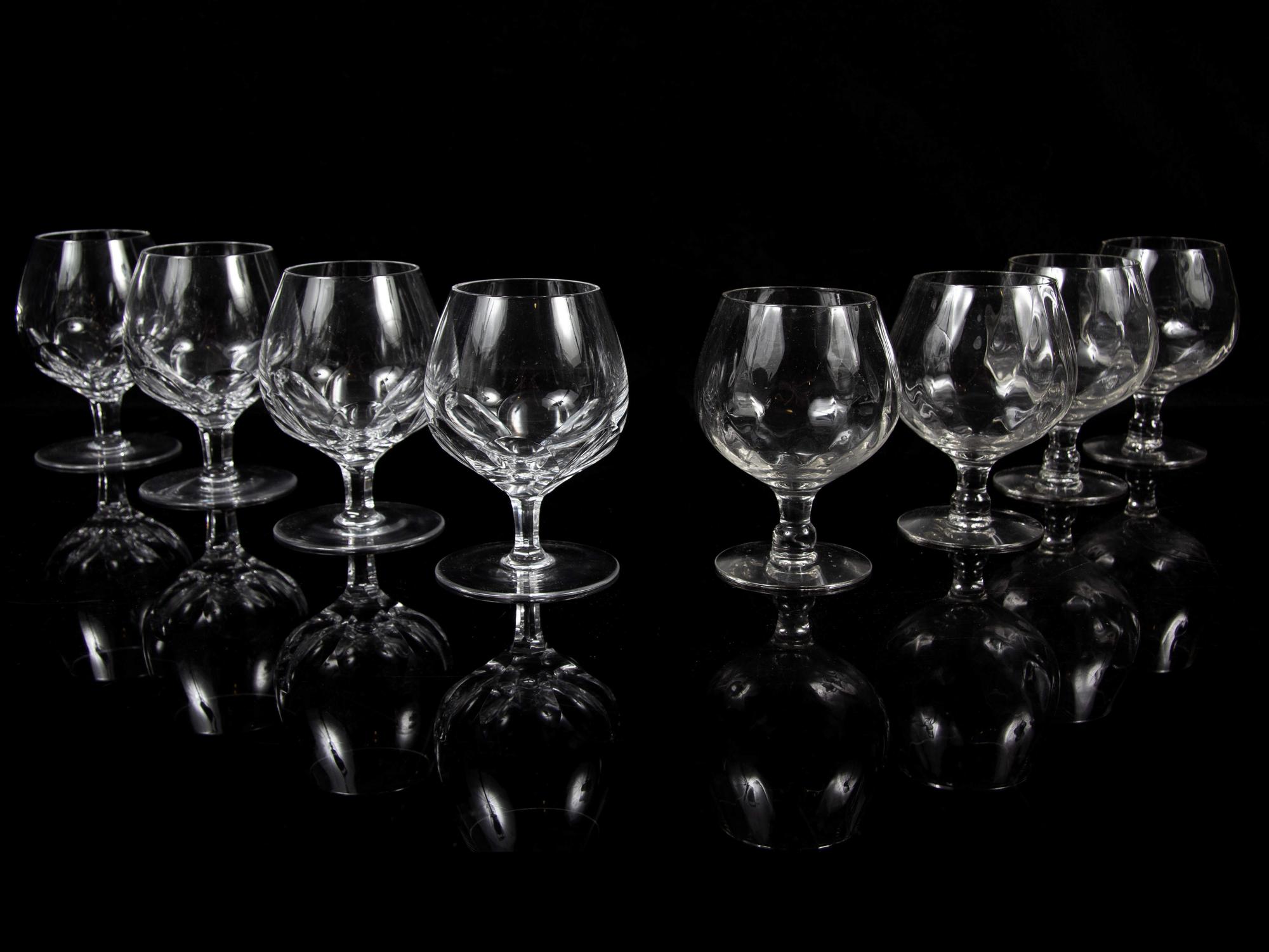 A Set of Thirteen Galway Glass Snifters