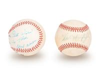 A Group of Eight Hall of Fame and Notable Signed Autograph Baseballs (Beckett Authentication Services BAS Certified),