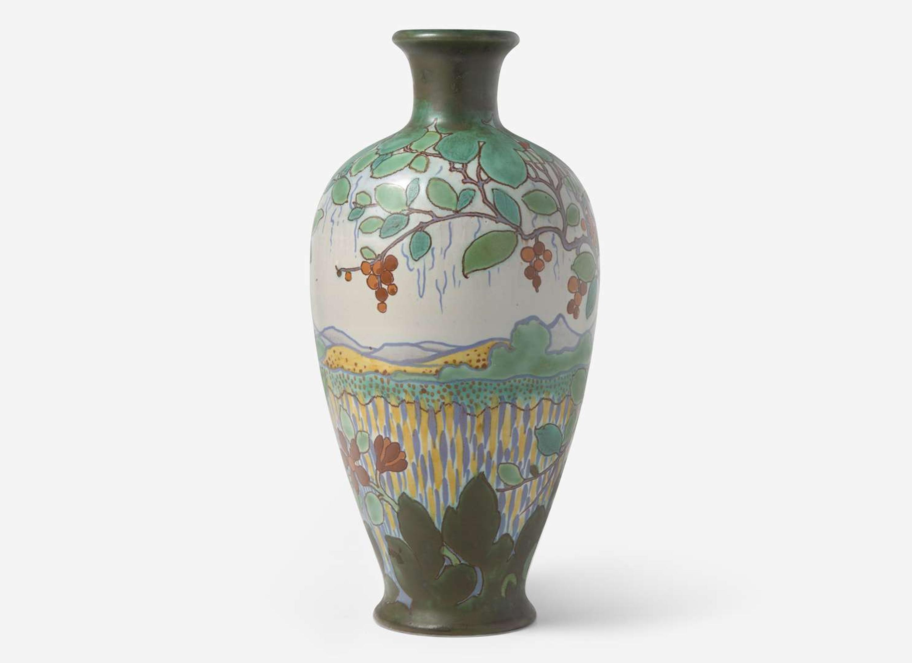 Zuid-Holland Gouda, Large "Magpie" Vase