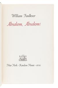 FAULKNER, William (1897-1962). Absalom, Absalom! New York: Random House, 1936.