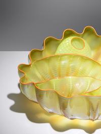 Yellow with Orange Lip Wrap Seaform Six-Piece Set, 2001