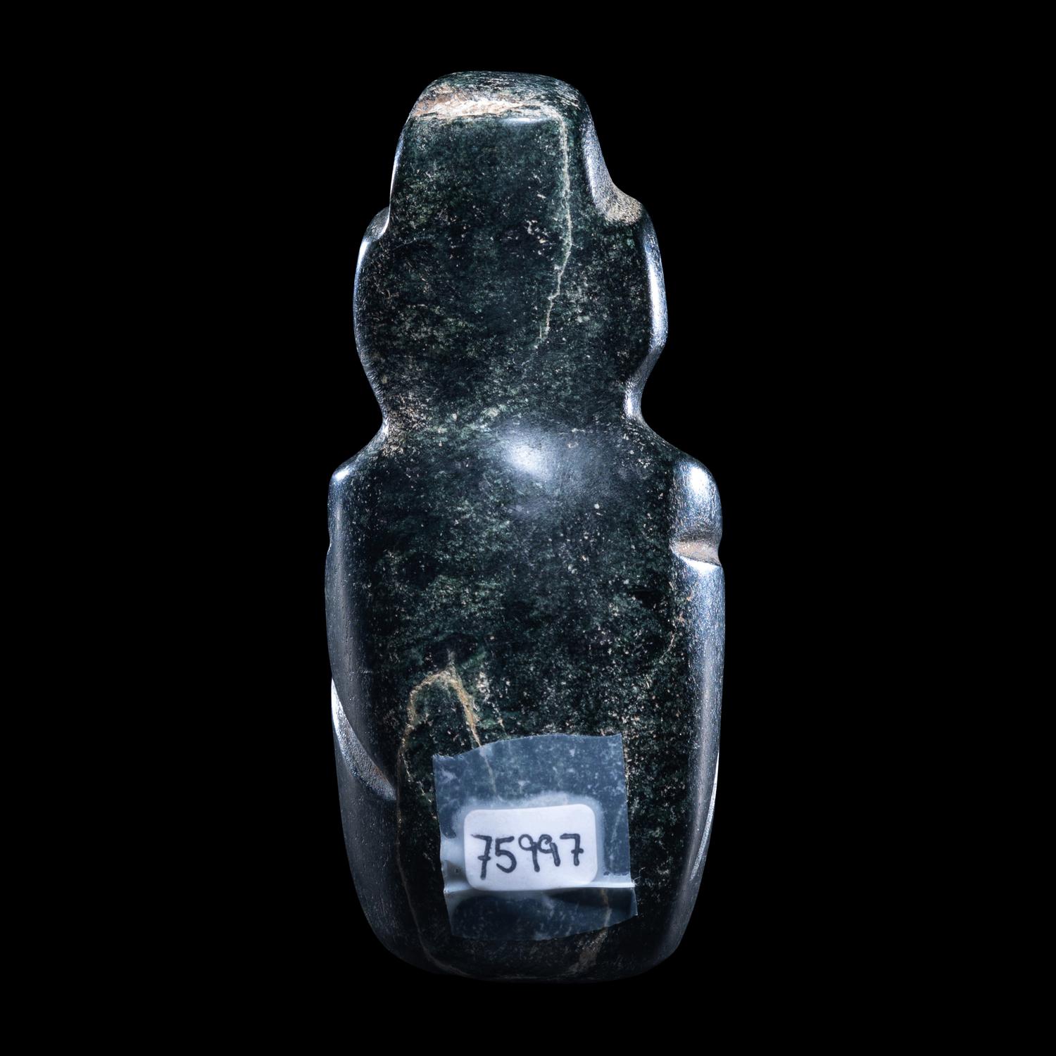 A Mezcala Jade Seated Figure