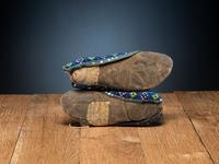 Mesquakie Beaded Hide Moccasins
