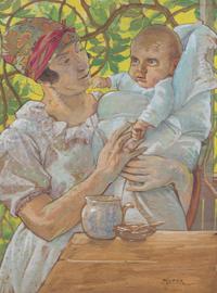 Maria-Mela Muter, (French/Polish, 1876–1967), Mere et San, 1936