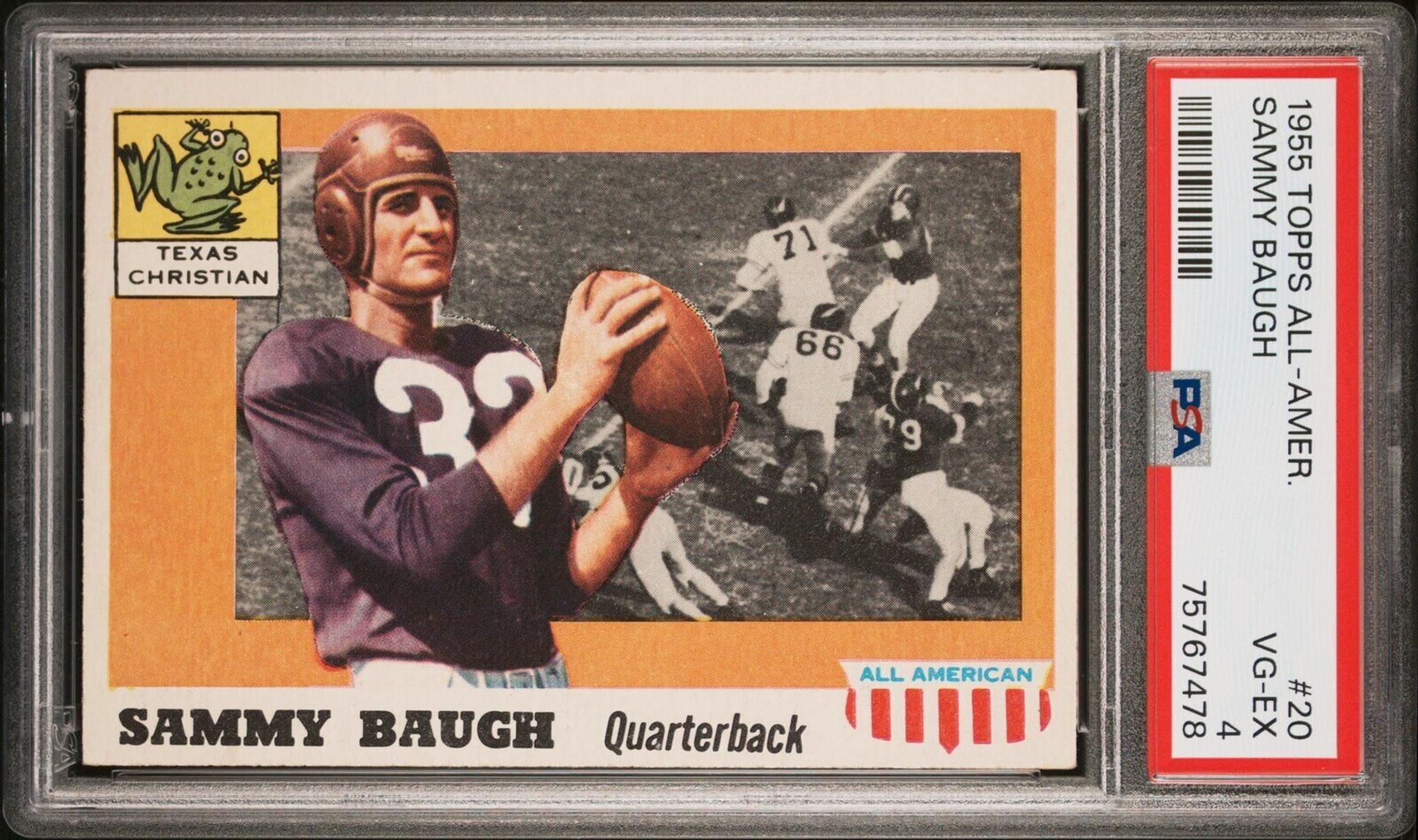 A Group 1955 Topps All American PSA Graded Football Cards,