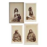 Photographs of Comanche Subjects by Gardner and Jackson, including Chief Cheevers and his wife, and Buffalo Hump