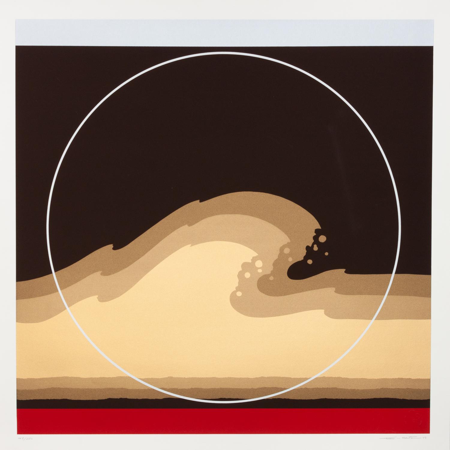 A pair of prints ( Golden Waves; White Cap )