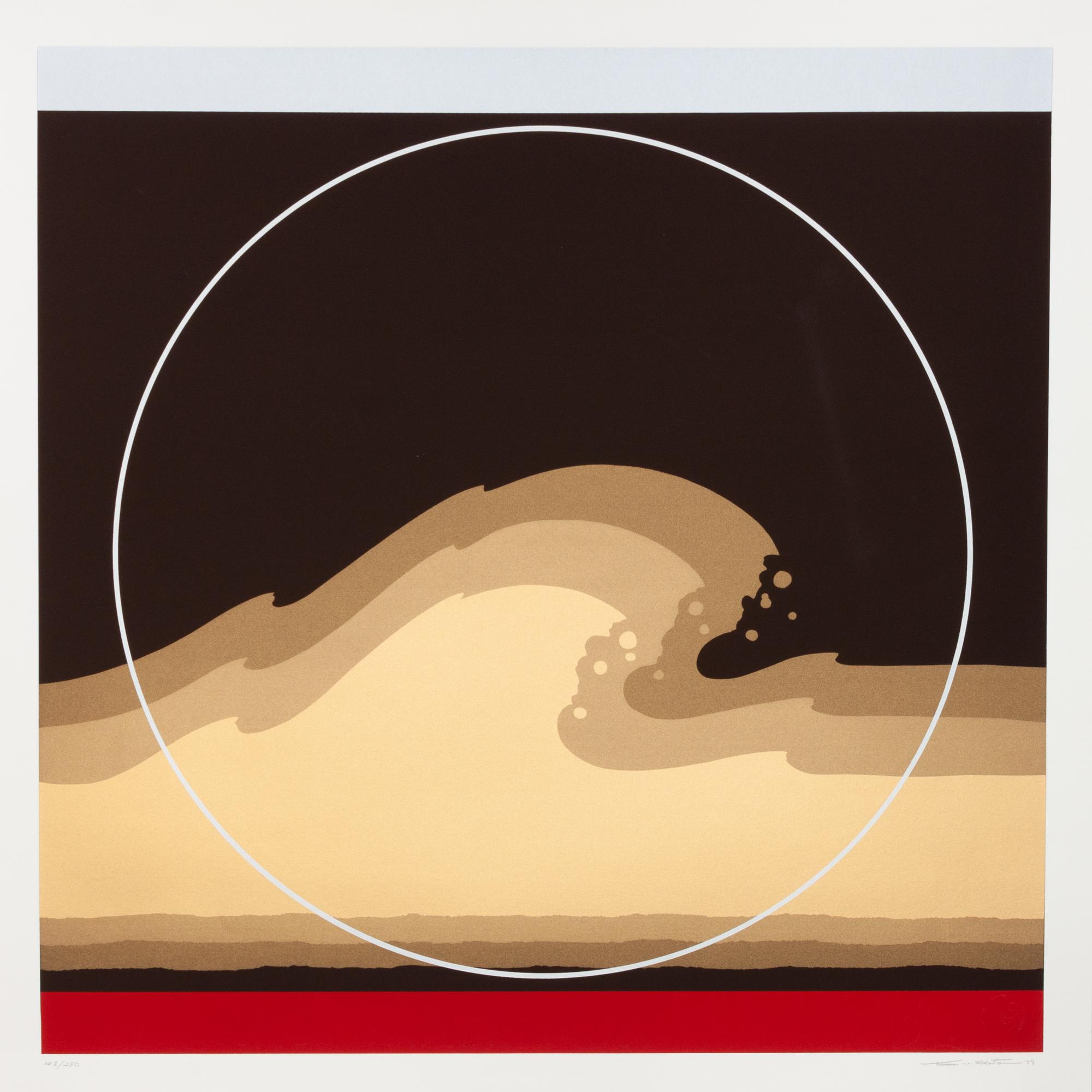 A pair of prints ( Golden Waves; White Cap )