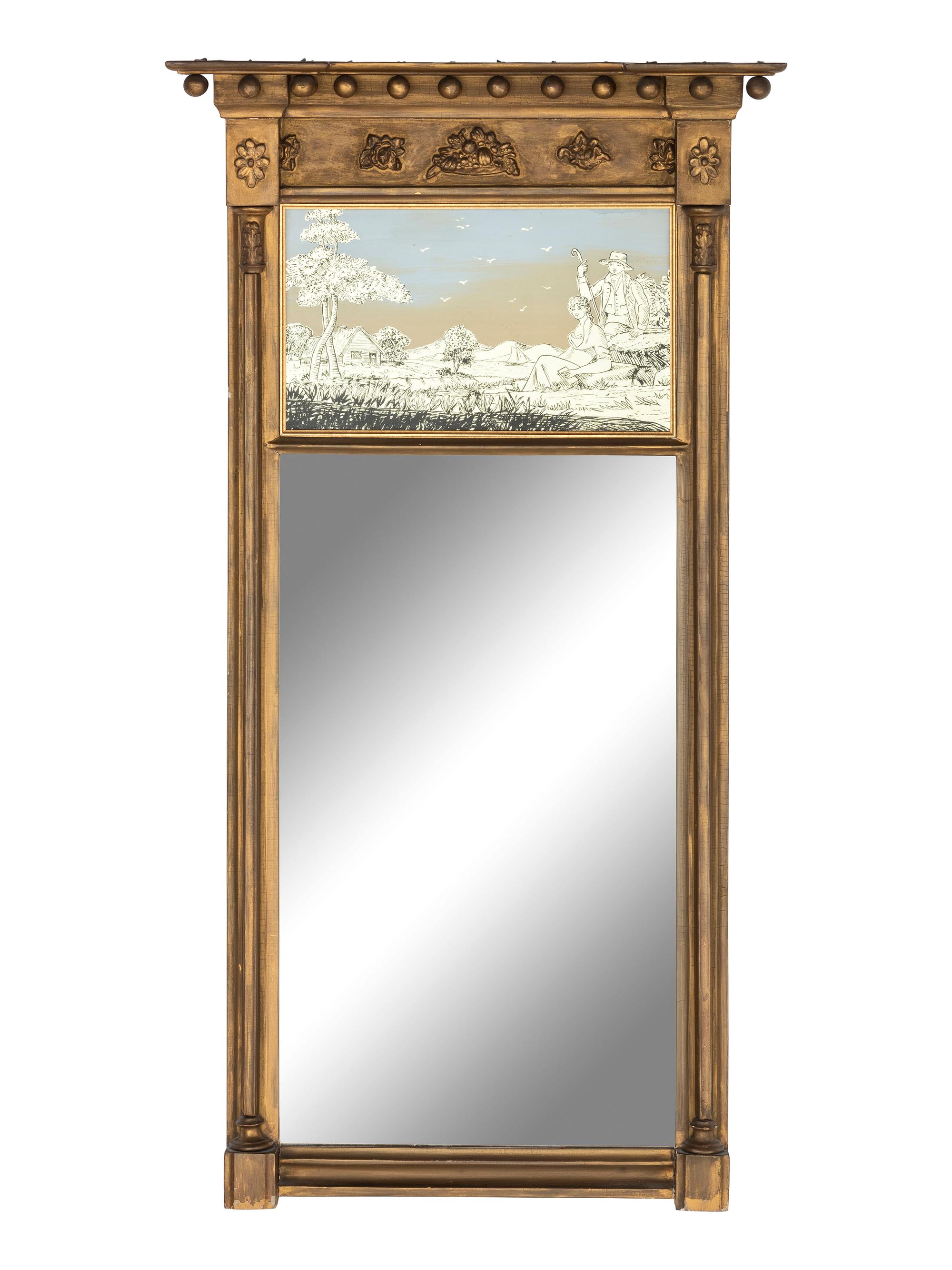 A Classical Giltwood Mirror
