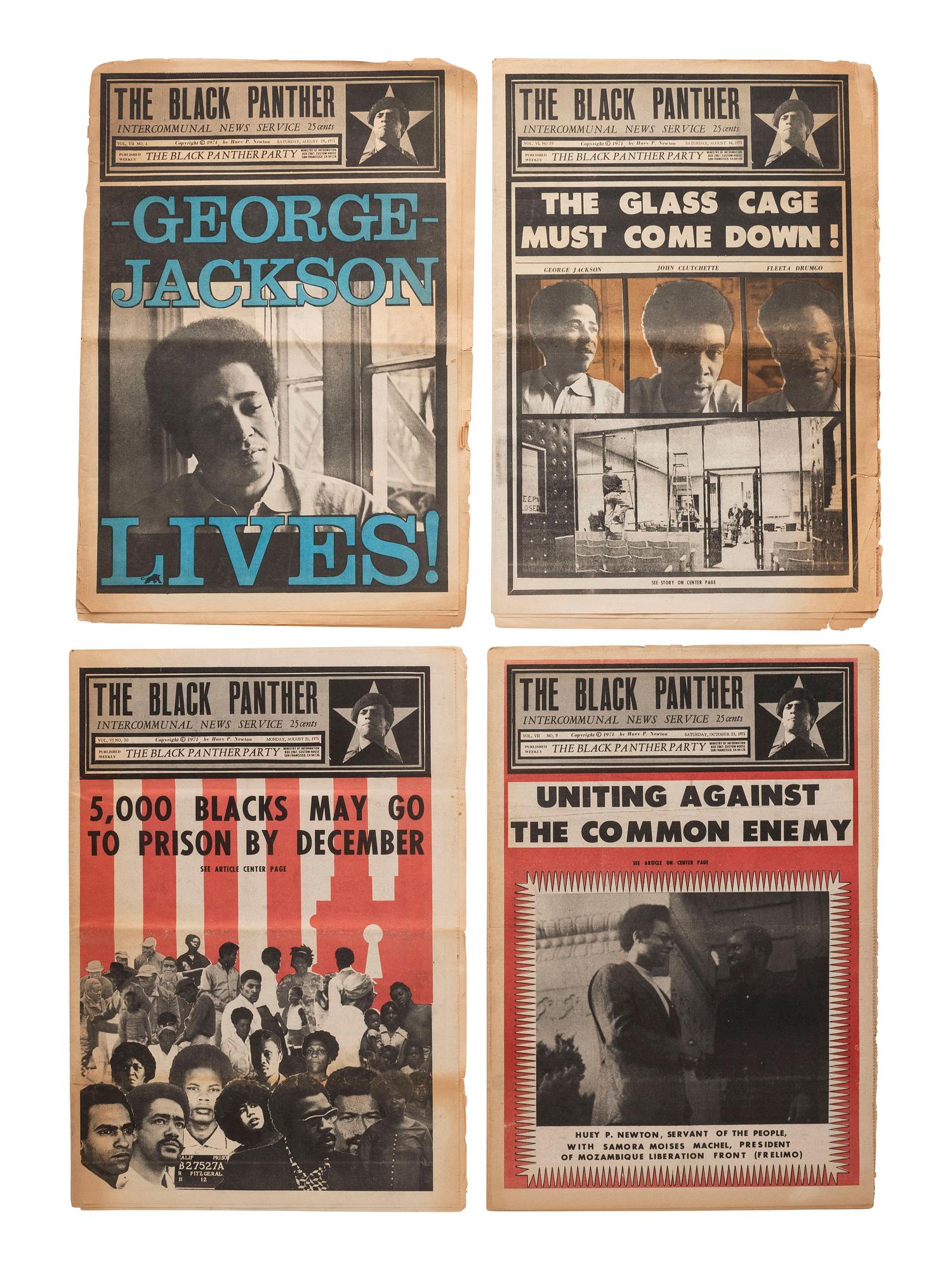 [BLACK PANTHERS] The Black Panther Intercommunal News Service. 29 issues (incomplete run) 1971-1972