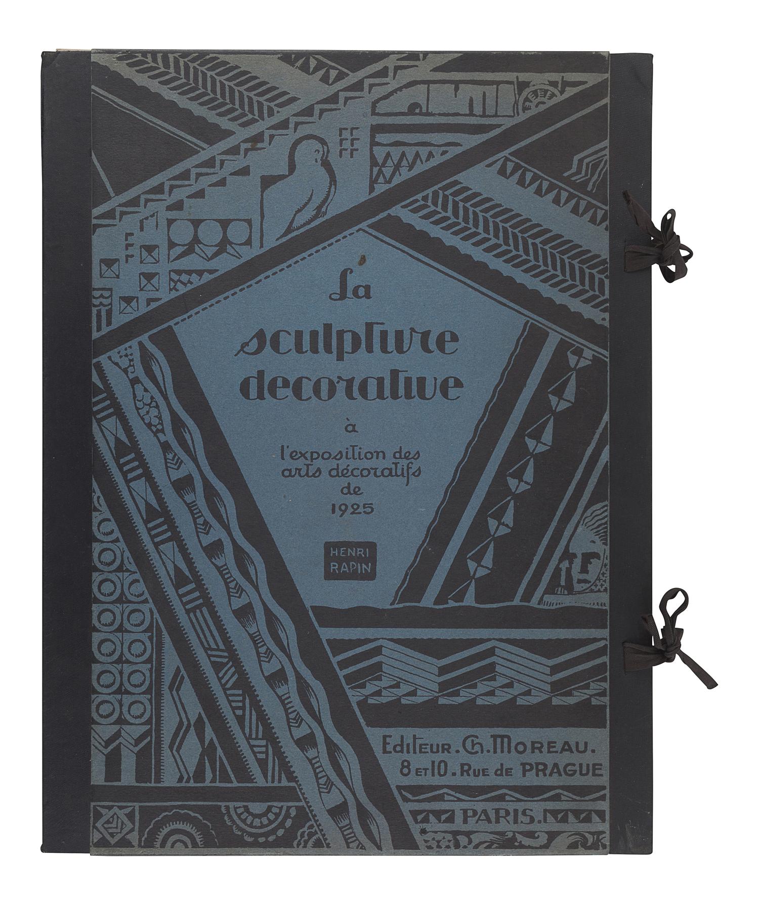 [ARCHITECTURE & DESIGN]. RAPIN, Henri (1873-1939). La Sculpture Décorative Moderne, Series I-III. Paris: Editions Charles Moreau, [1925]-1929.