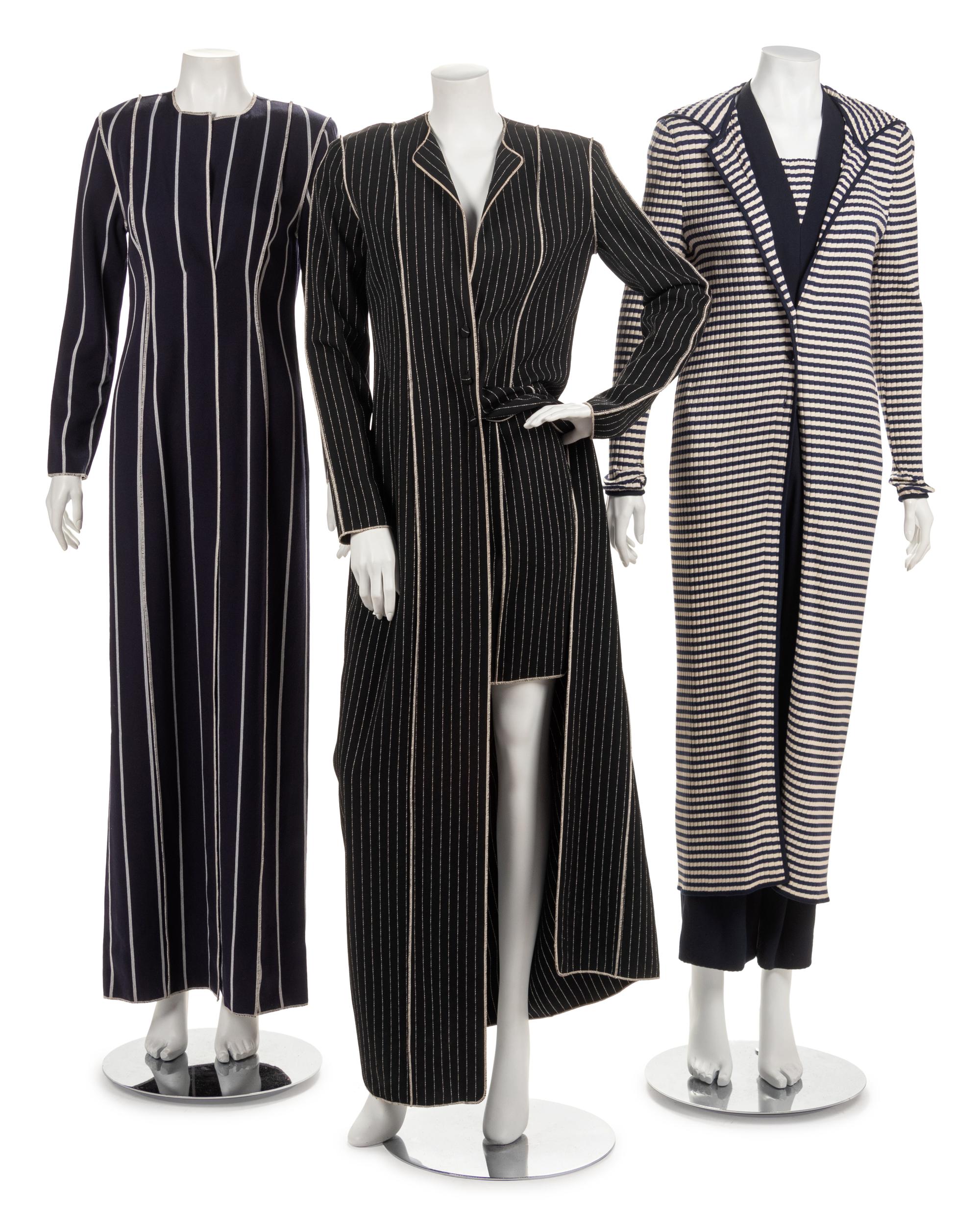 One Dress and Two Ensembles by Geoffrey Beene, 1990s