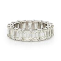 DIAMOND AND PLATINUM ETERNITY RING