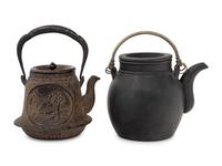 Two Chinese and Japanese Teapots