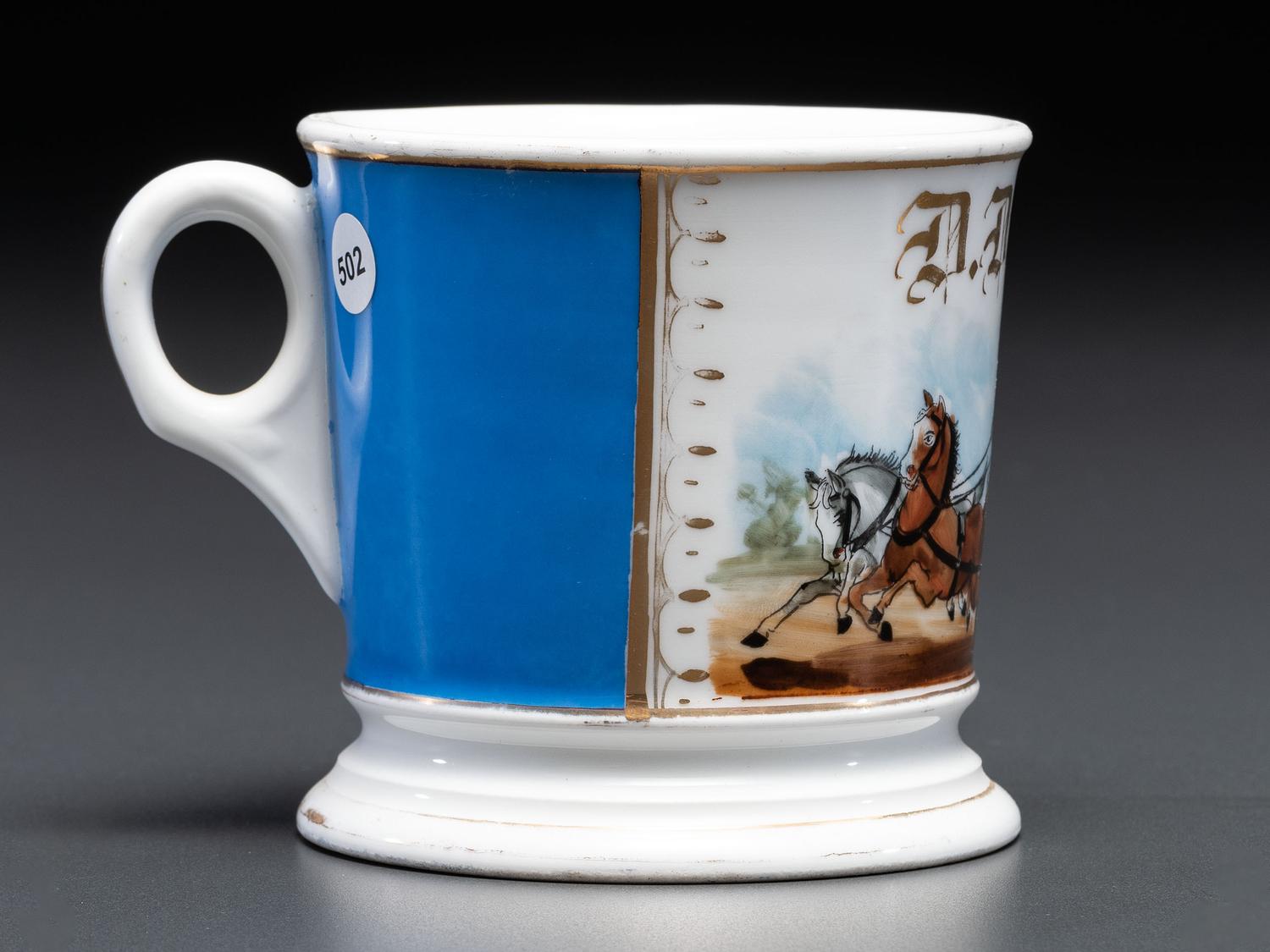 A Fireman's Porcelain Occupational Shaving Mug