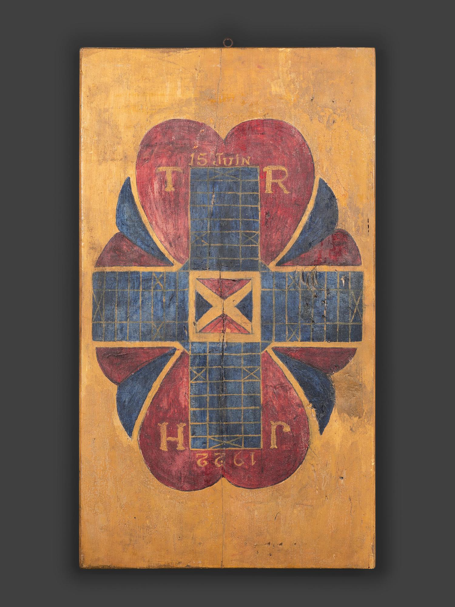 Three Paint Decorated Game Boards