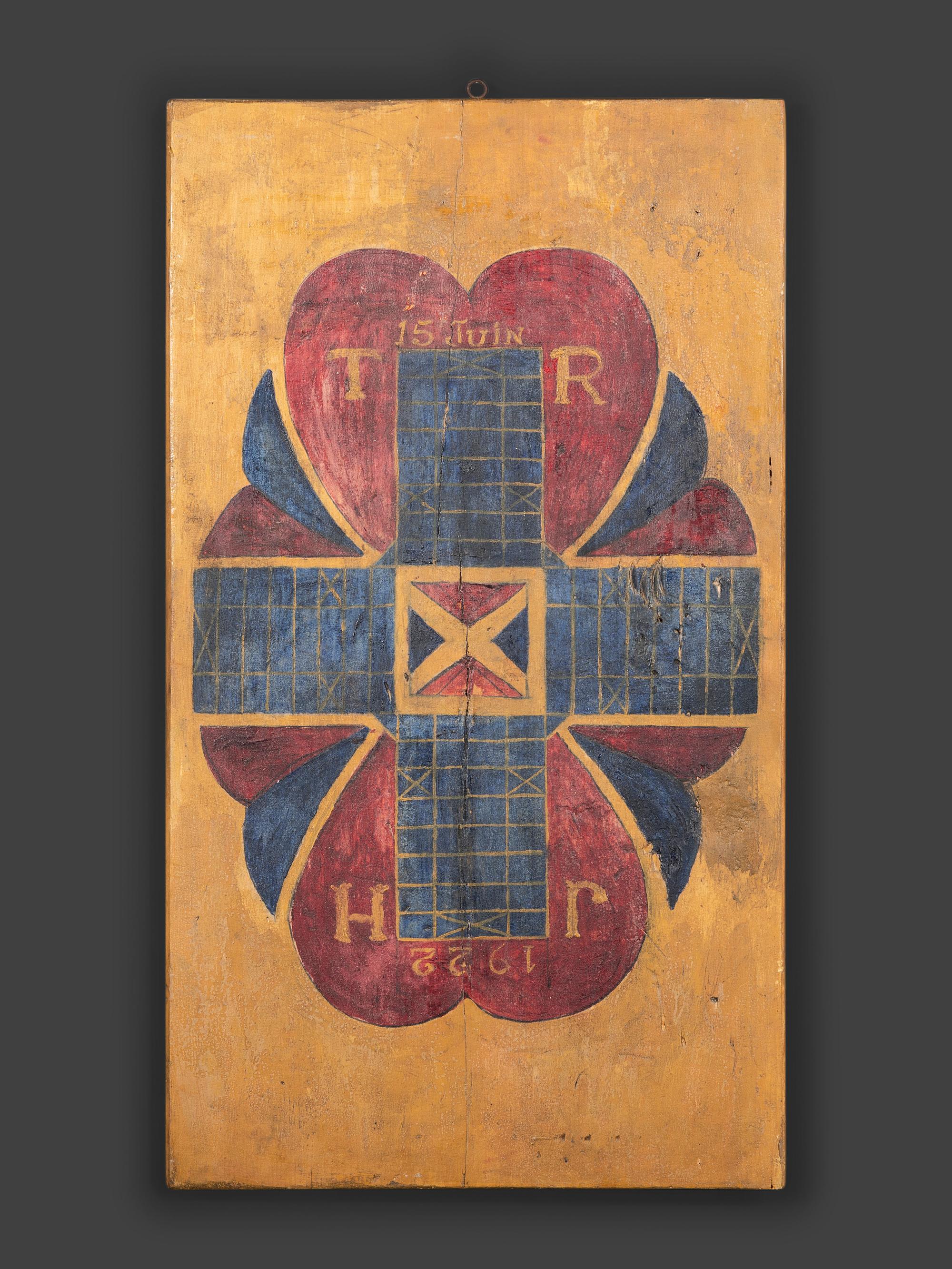 Three Paint Decorated Game Boards