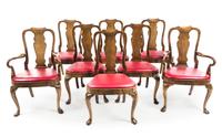 A Set of Eight George II Style Mahogany Dining Chairs — 20TH CENTURY