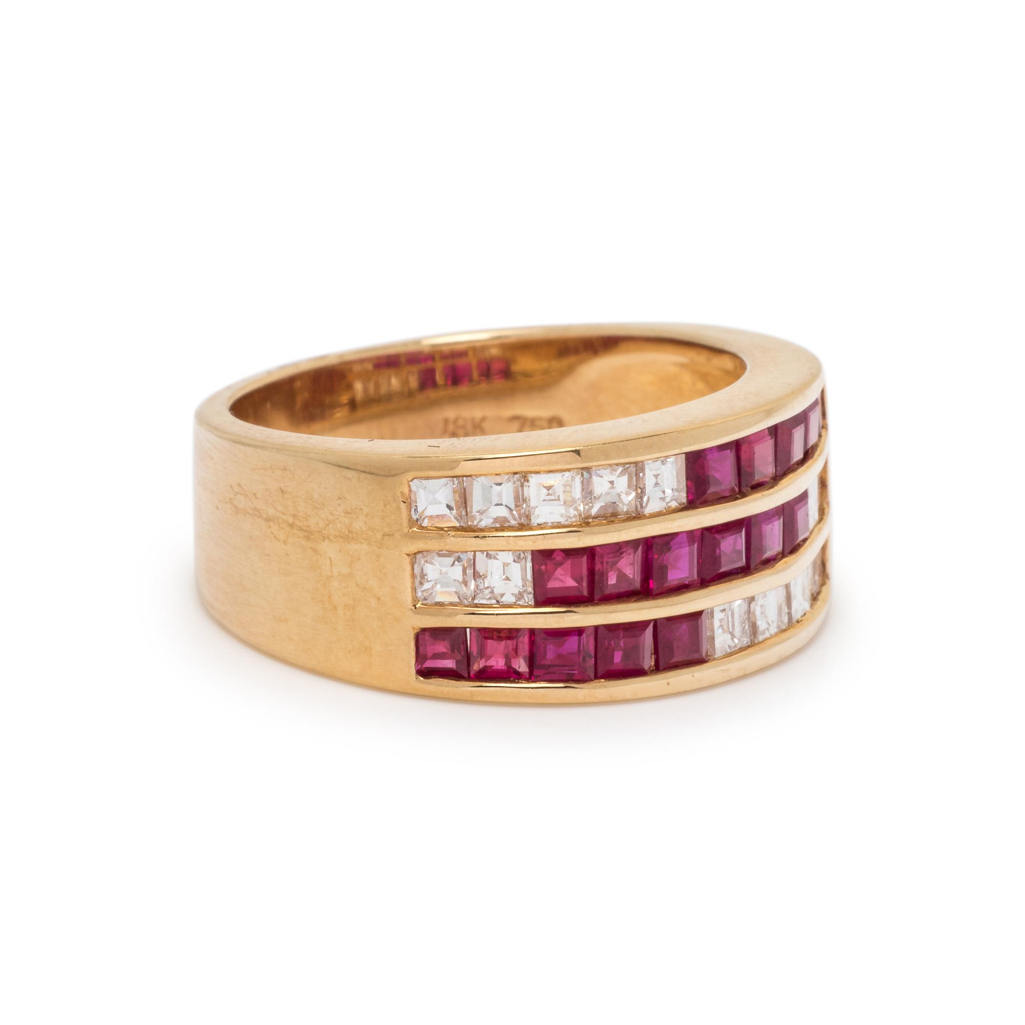 DIAMOND AND RUBY RING