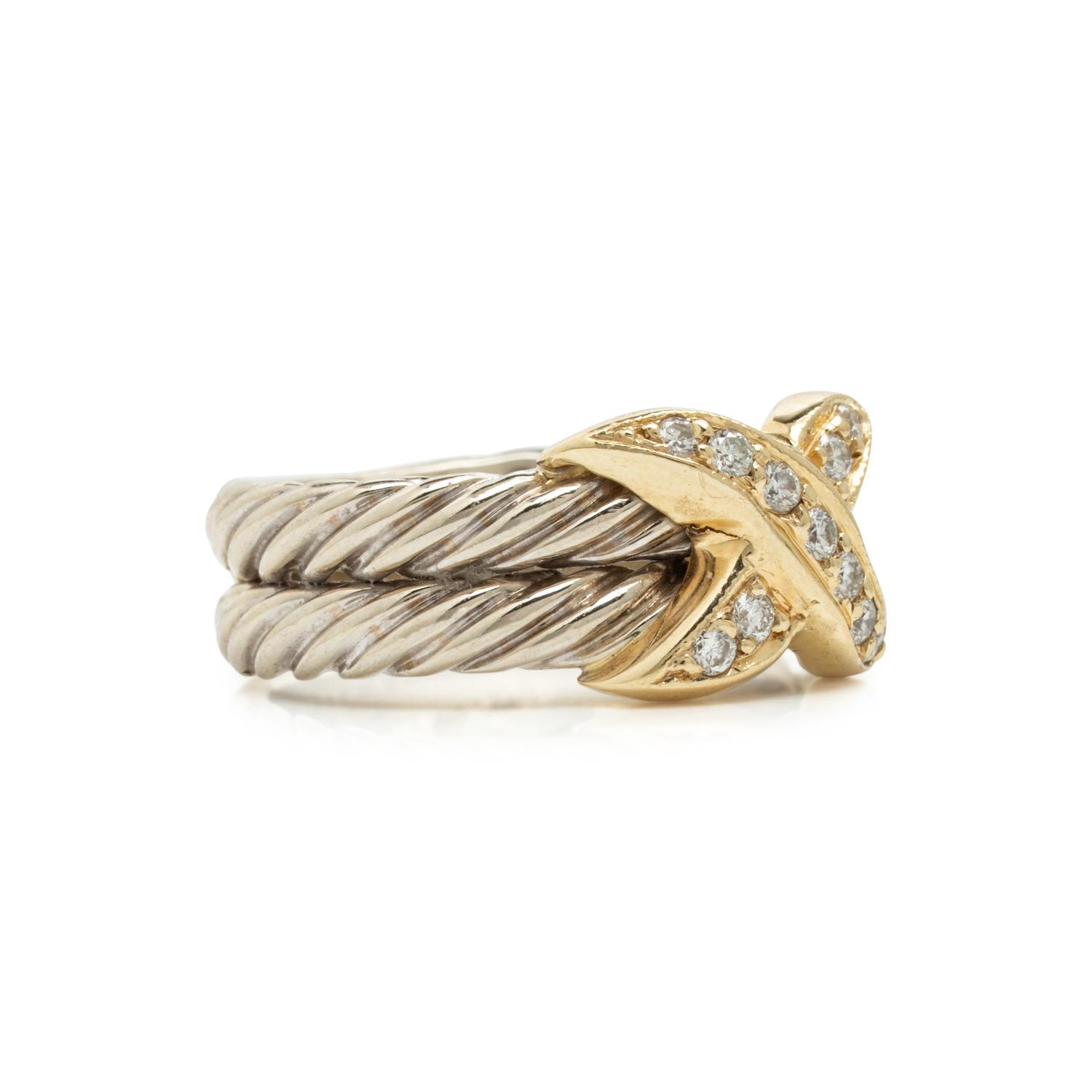Bicolor Gold and Diamond Ring