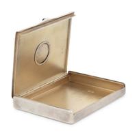 A Russian Enameled Coin-Inset Silver Cigarette Case