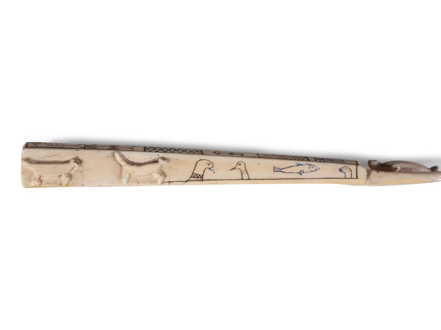 Iñupiaq Carved and Decorated Cribbage Boards