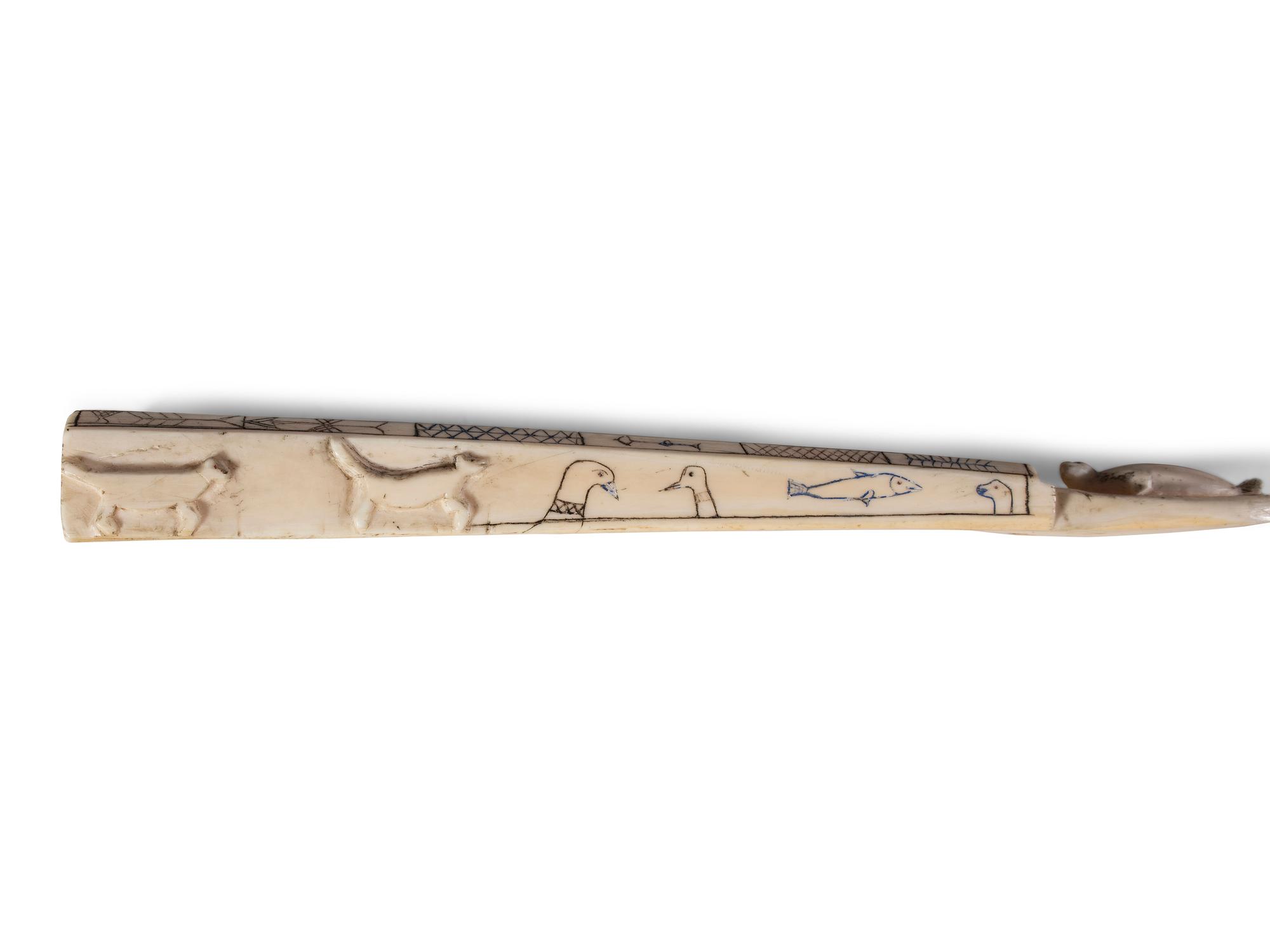 Iñupiaq Carved and Decorated Cribbage Boards