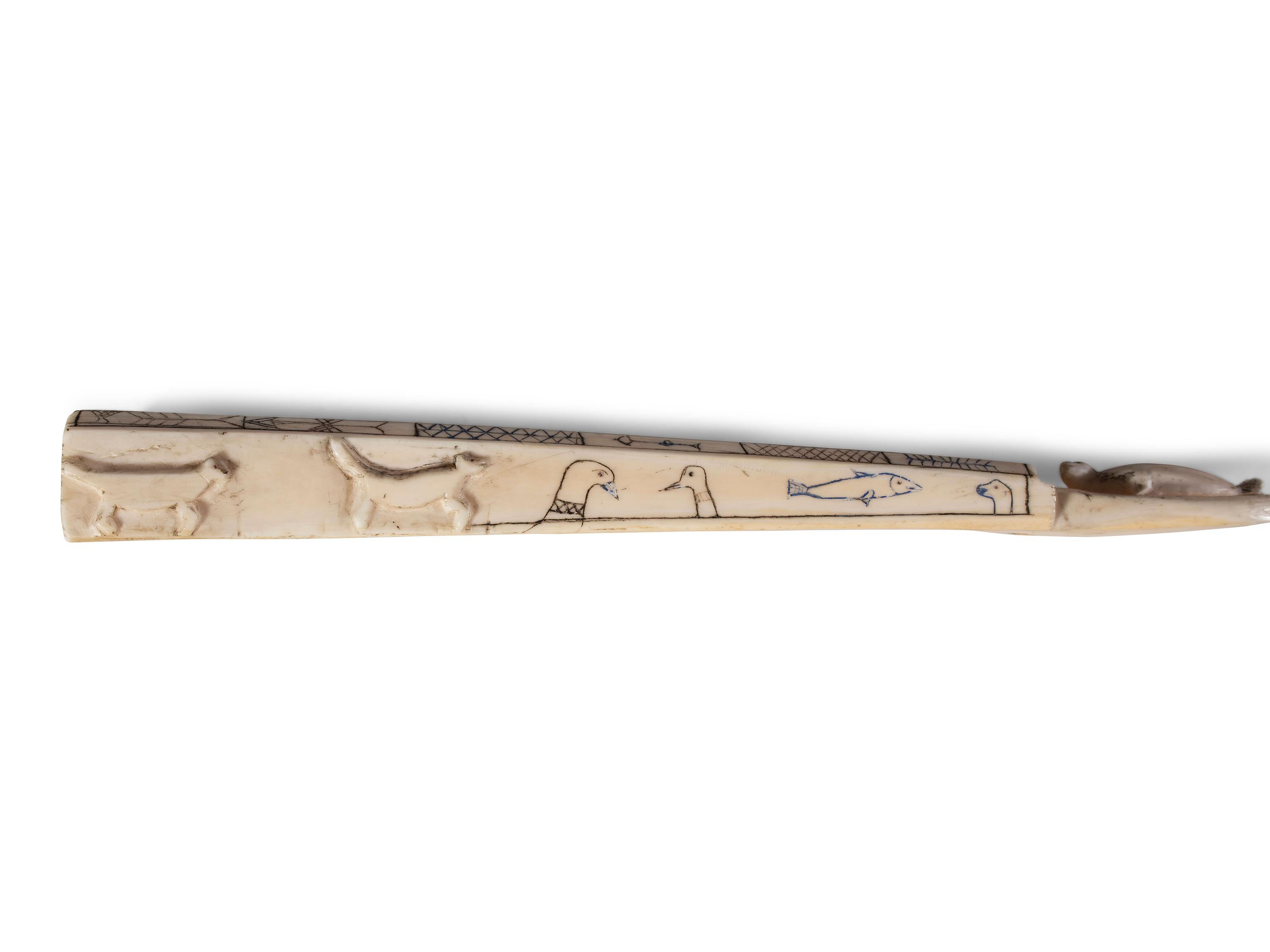 Iñupiaq Carved and Decorated Cribbage Boards