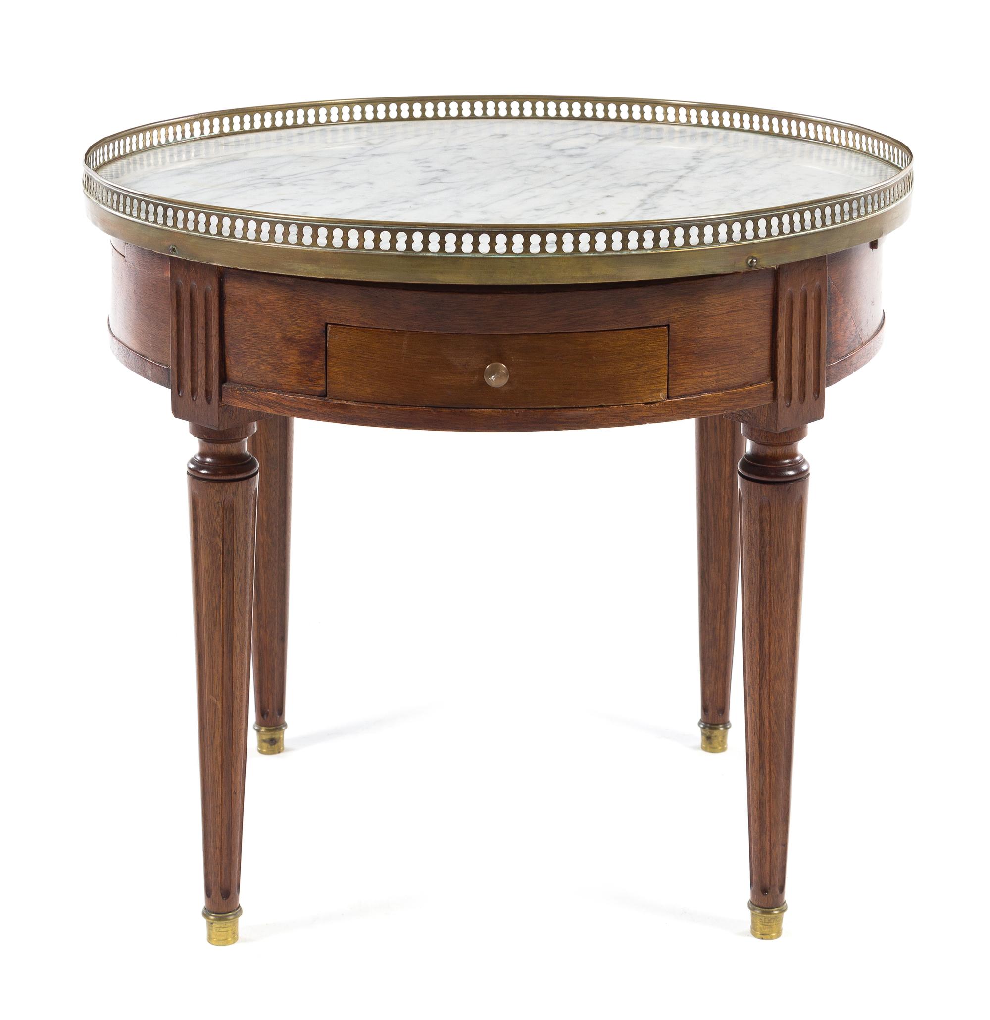 A Louis XVI Style Gueridon Height 21 x diameter 23 3/4 inches. — 19TH/20TH CENTURY