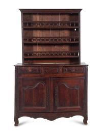 A French Provincial Walnut Buffet à Deux Corps