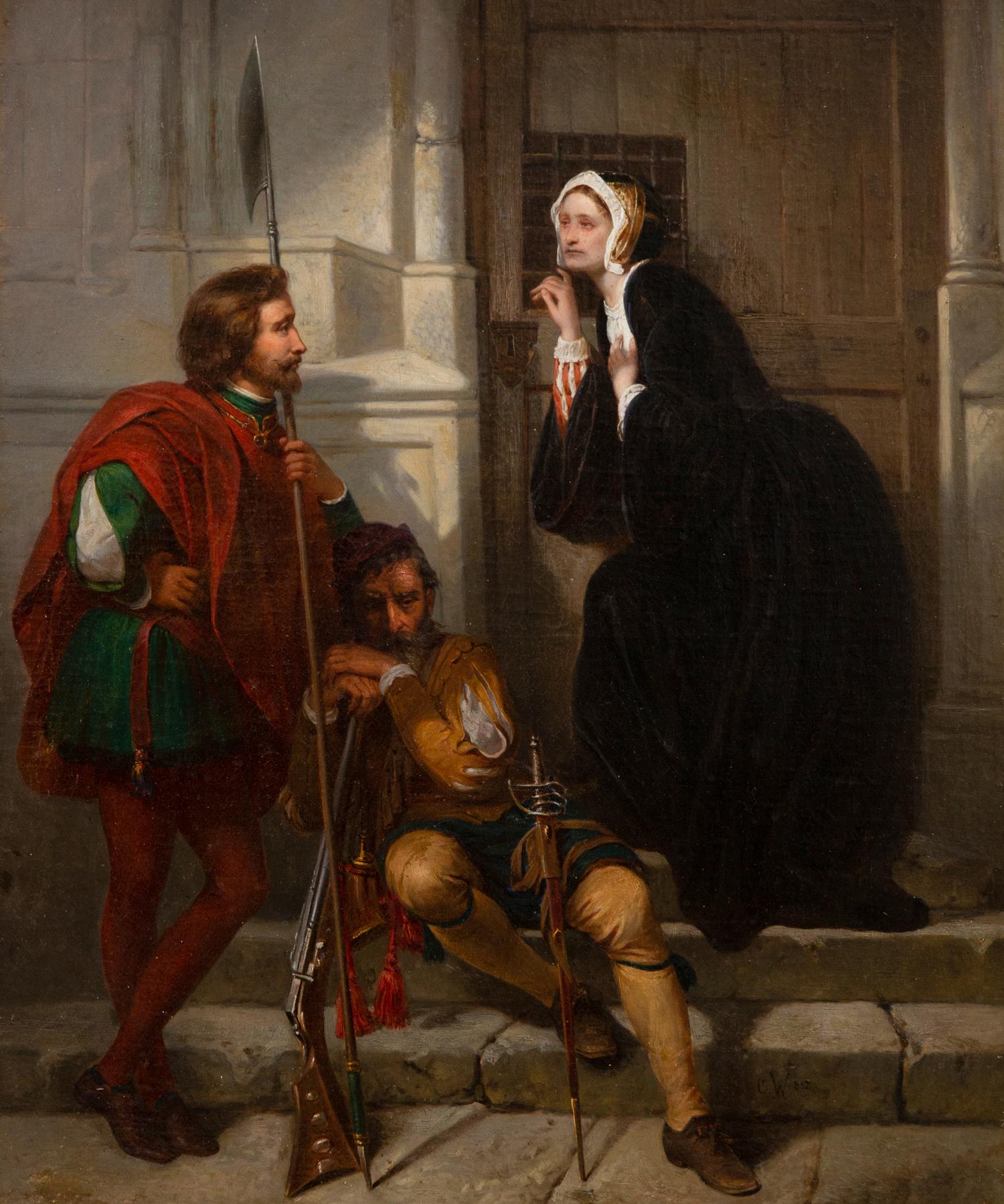 A Woman and Two Guards