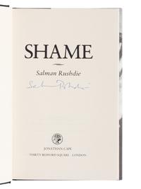 RUSHDIE, Salman (b. 1947). A group of 8 FIRST EDITIONS, many SIGNED, comprising: